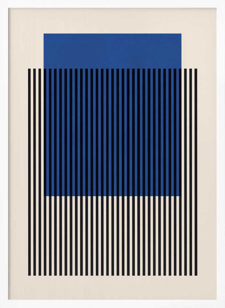 Blue Striped Geometry