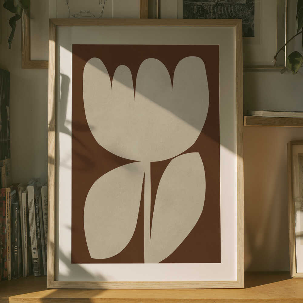 Earthy Abstract Bloom
