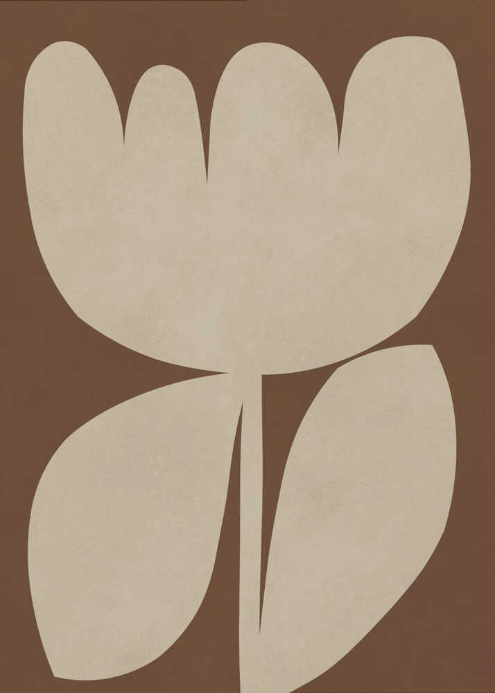 Earthy Abstract Bloom