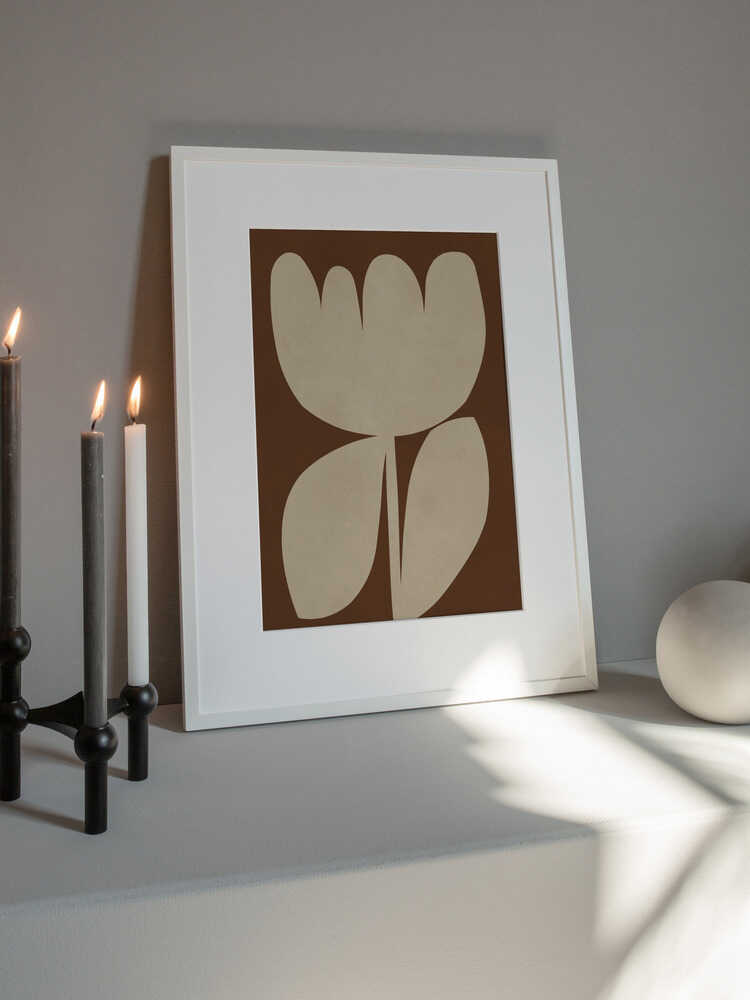 Earthy Abstract Bloom