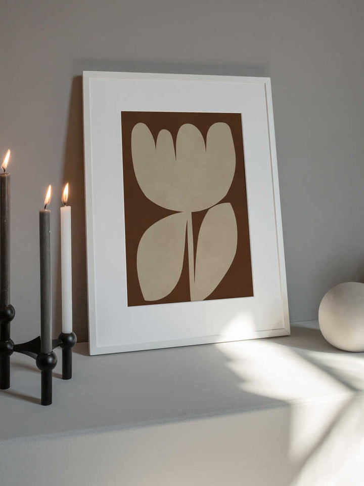 Earthy Abstract Bloom