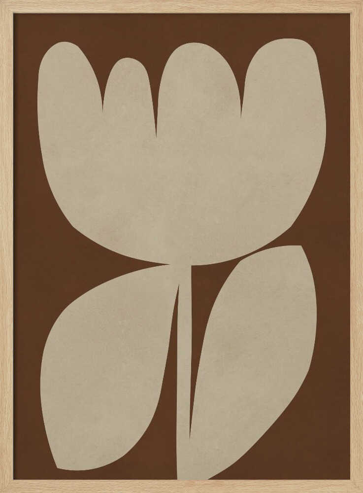 Earthy Abstract Bloom