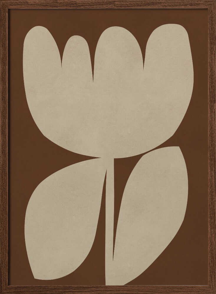 Earthy Abstract Bloom