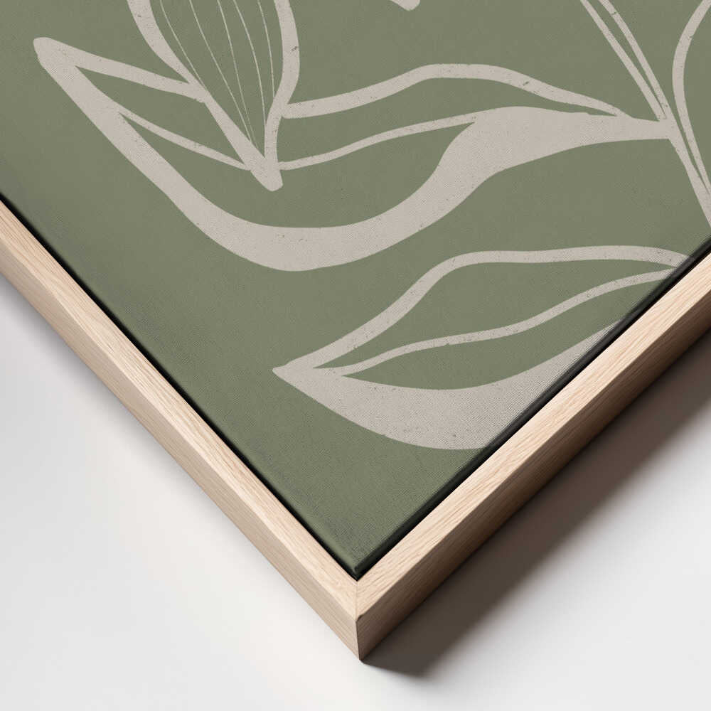"Green Botanical Flow" by Nikita Jariwala — Botanical Wall Art