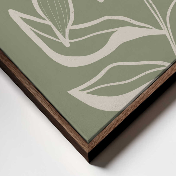 "Green Botanical Flow" by Nikita Jariwala — Botanical Wall Art