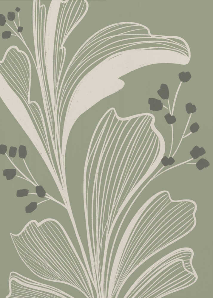 "Elegant Botanical Leaves" by Nikita Jariwala — Botanical Wall Art