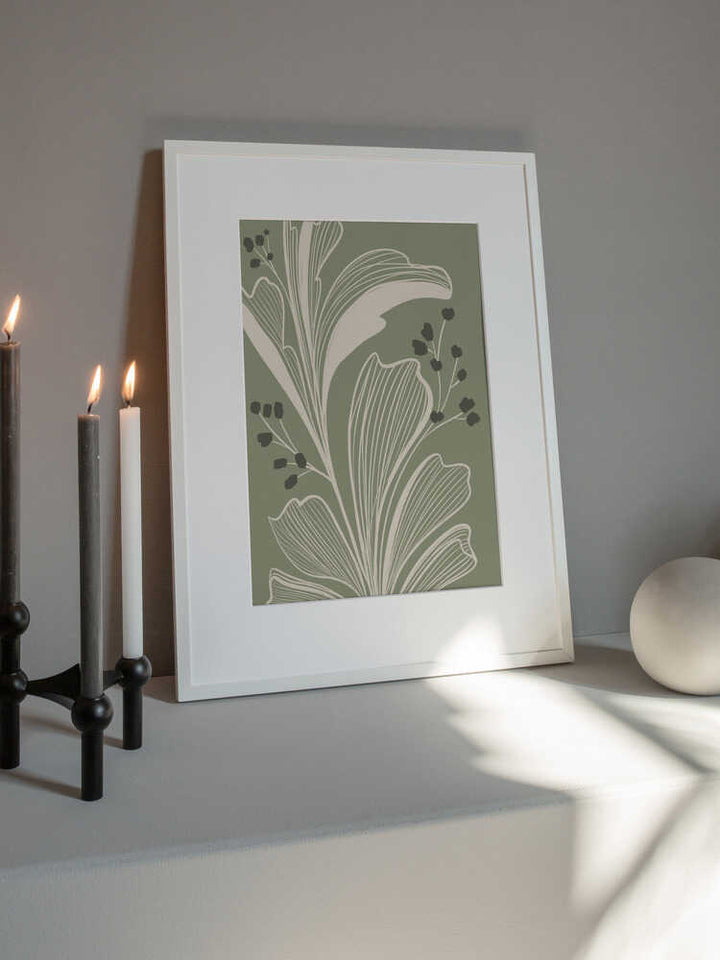 "Elegant Botanical Leaves" by Nikita Jariwala — Botanical Wall Art