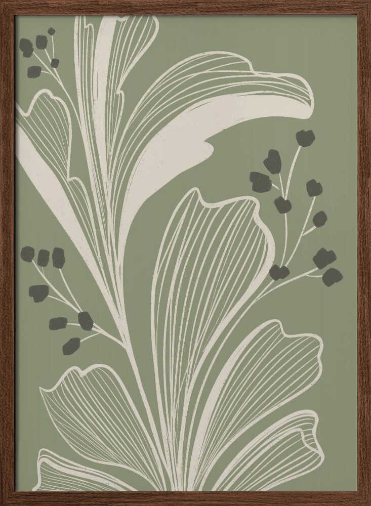 "Elegant Botanical Leaves" by Nikita Jariwala — Botanical Wall Art