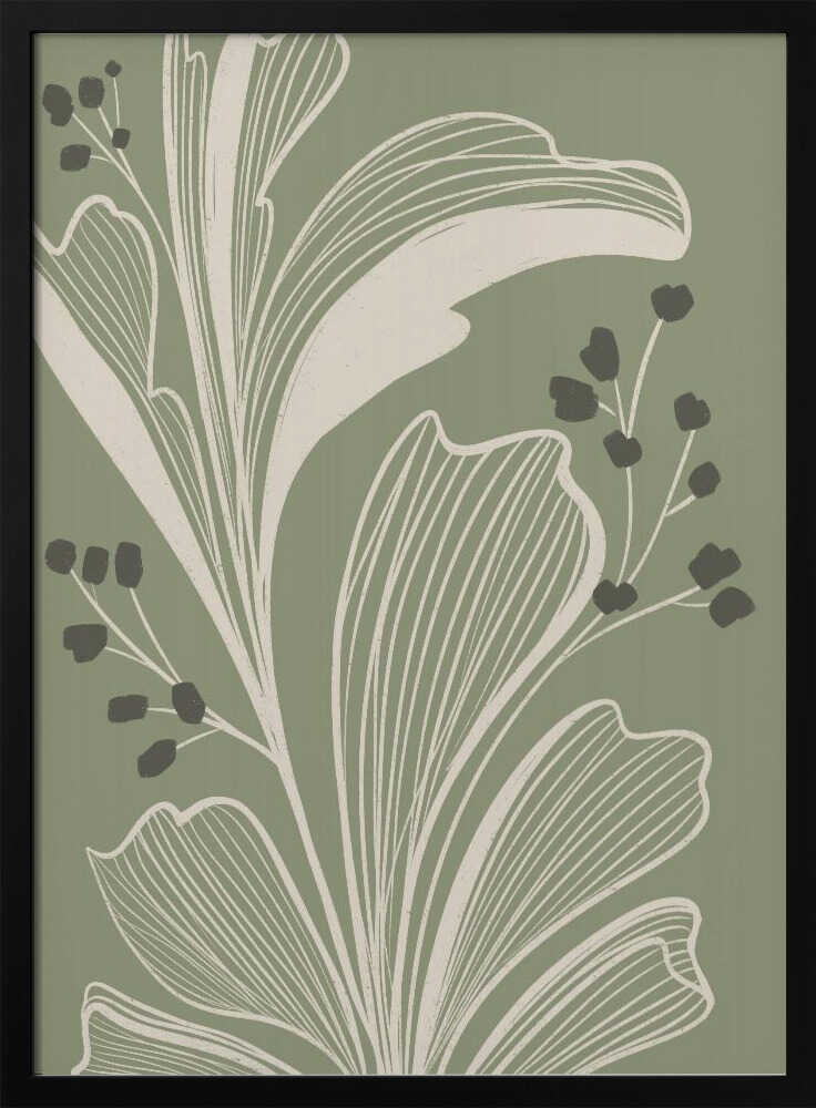 "Elegant Botanical Leaves" by Nikita Jariwala — Botanical Wall Art
