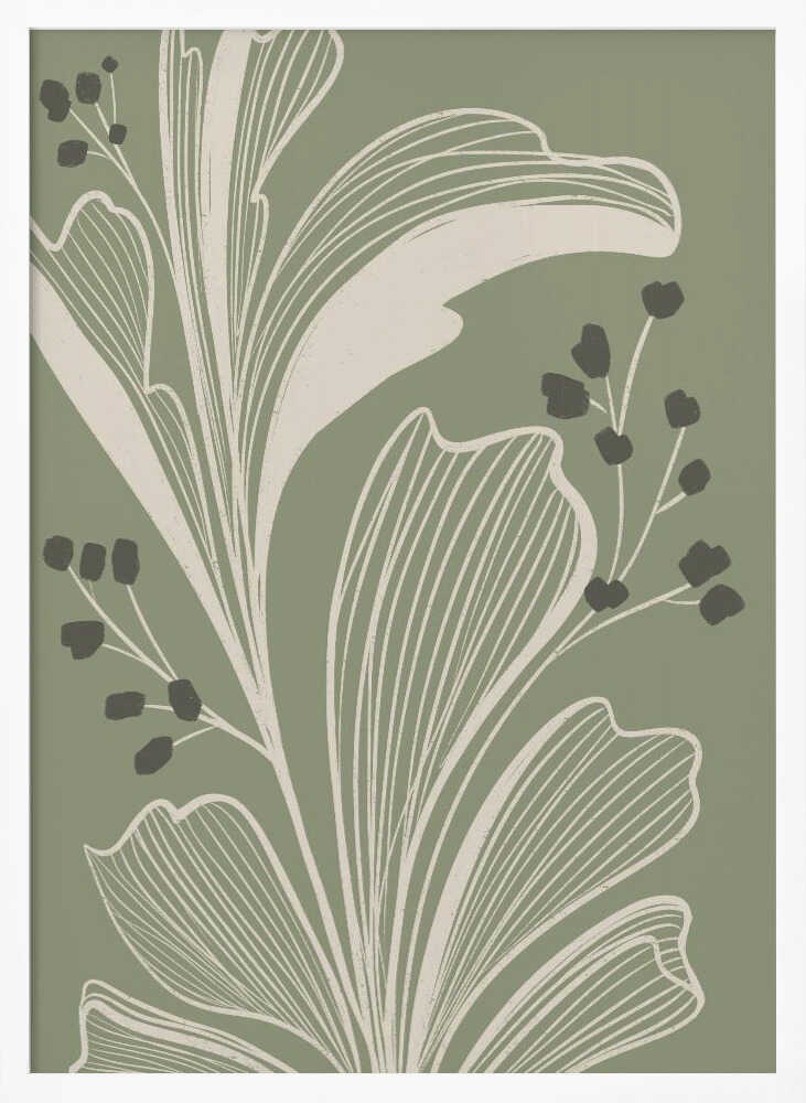 "Elegant Botanical Leaves" by Nikita Jariwala — Botanical Wall Art