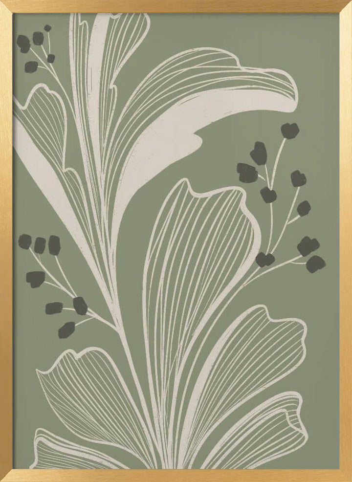 "Elegant Botanical Leaves" by Nikita Jariwala — Botanical Wall Art