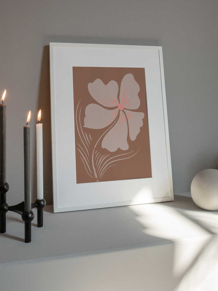 "Earthy Boho Bloom" by Nikita Jariwala — Botanical Wall Art
