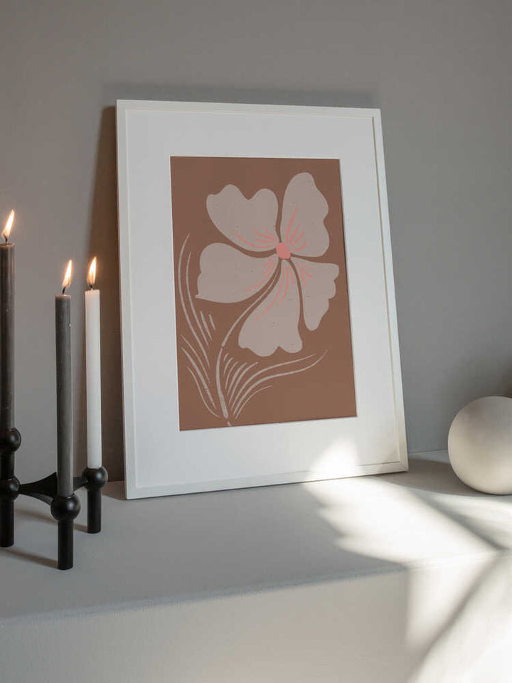 "Earthy Boho Bloom" by Nikita Jariwala — Botanical Wall Art