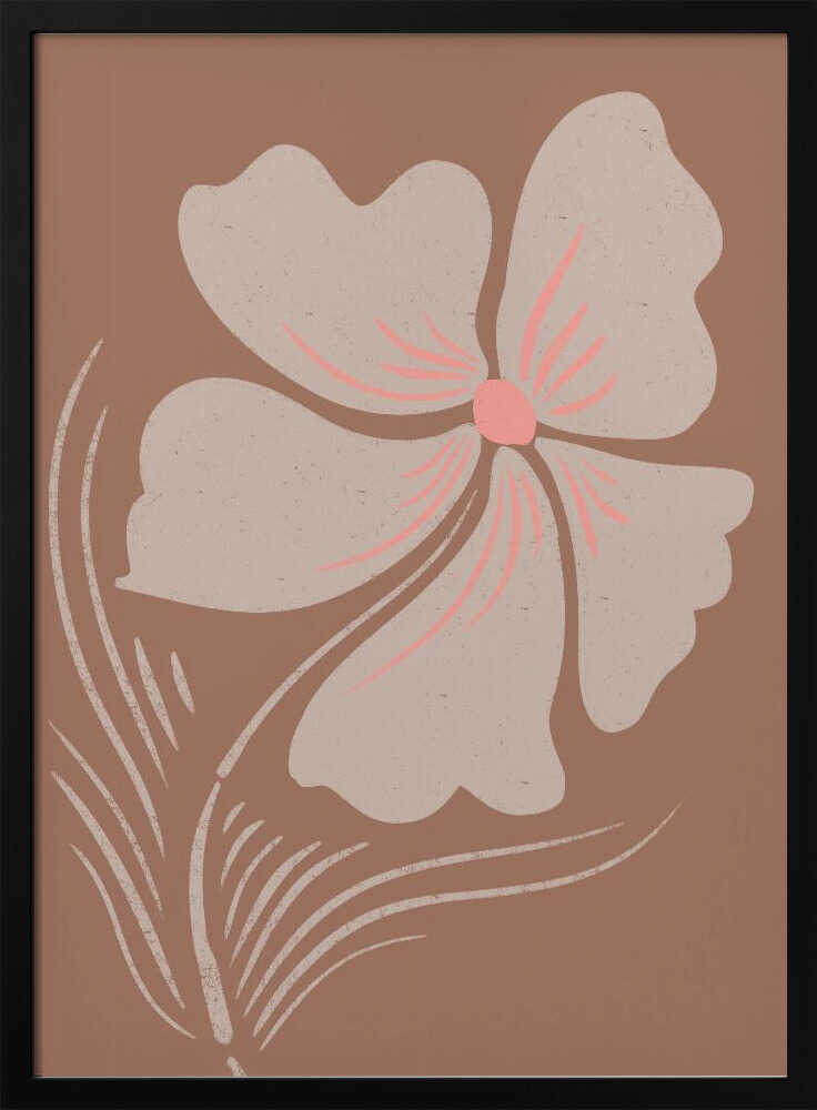 "Earthy Boho Bloom" by Nikita Jariwala — Botanical Wall Art