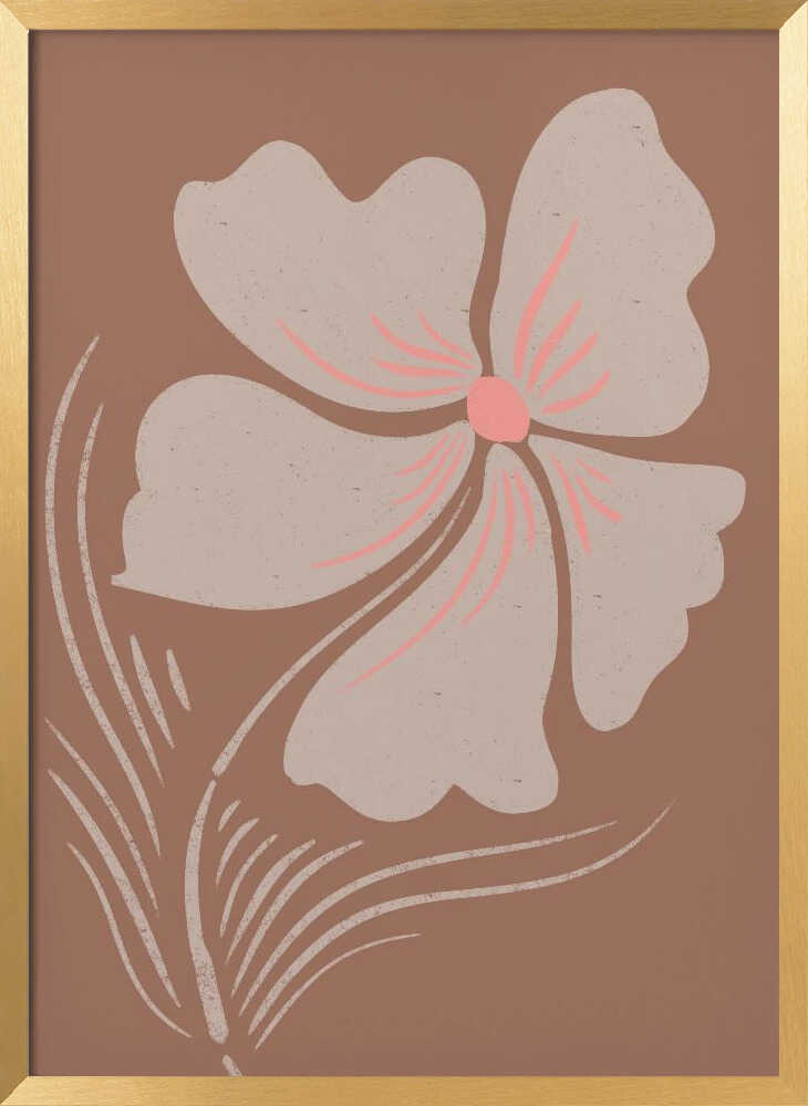 "Earthy Boho Bloom" by Nikita Jariwala — Botanical Wall Art