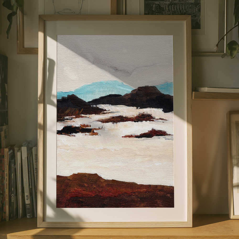 "Abstract Snow Landscape" by Nikita Jariwala — Landscape Wall Art