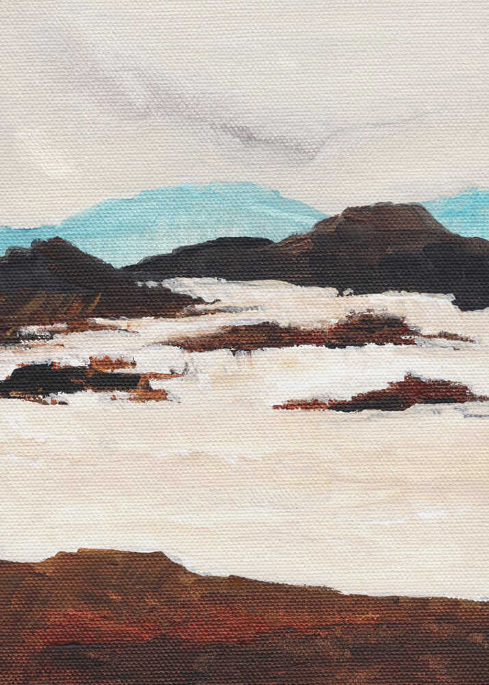 "Abstract Snow Landscape" by Nikita Jariwala — Landscape Wall Art