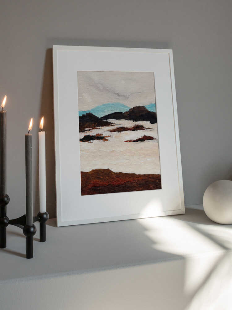 "Abstract Snow Landscape" by Nikita Jariwala — Landscape Wall Art
