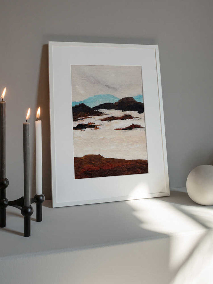 "Abstract Snow Landscape" by Nikita Jariwala — Landscape Wall Art