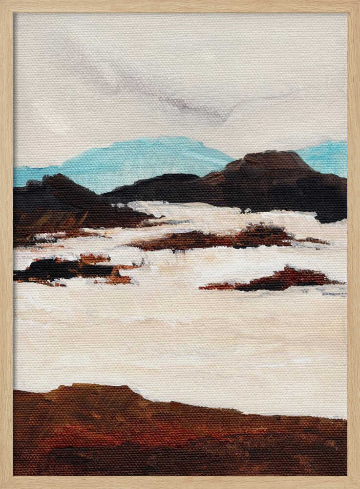 "Abstract Snow Landscape" by Nikita Jariwala — Landscape Wall Art