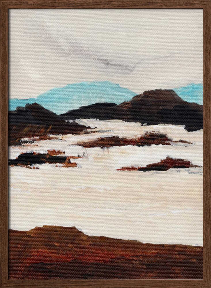 "Abstract Snow Landscape" by Nikita Jariwala — Landscape Wall Art