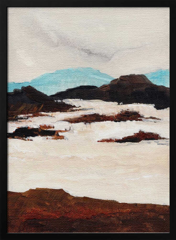 "Abstract Snow Landscape" by Nikita Jariwala — Landscape Wall Art