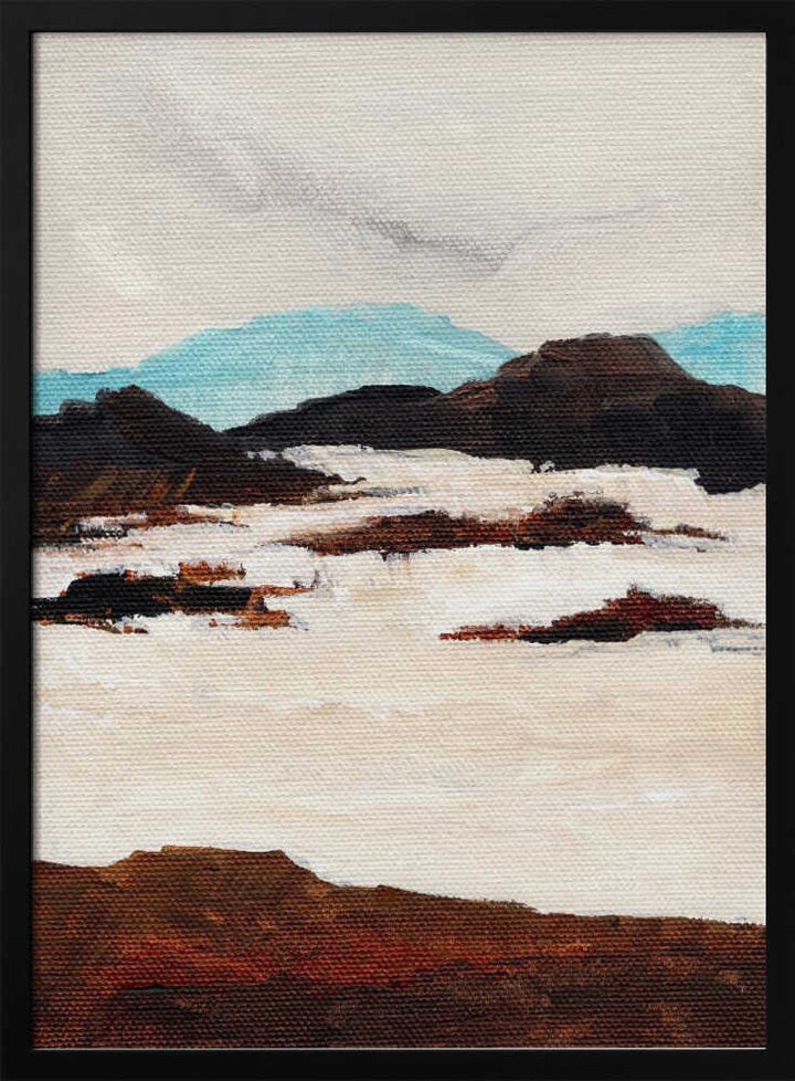 "Abstract Snow Landscape" by Nikita Jariwala — Landscape Wall Art