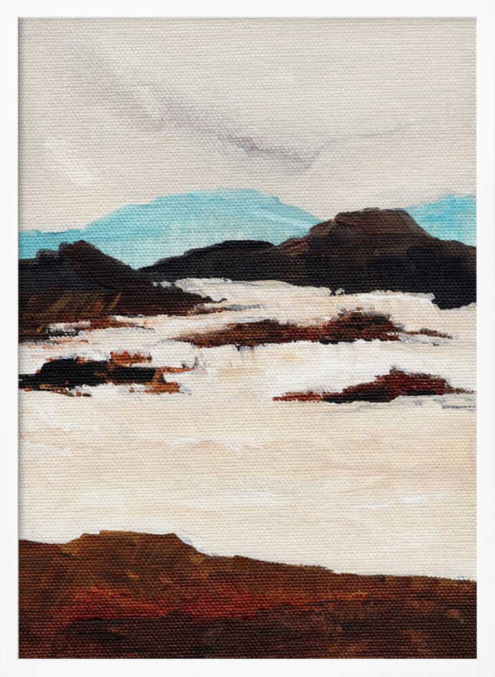 "Abstract Snow Landscape" by Nikita Jariwala — Landscape Wall Art
