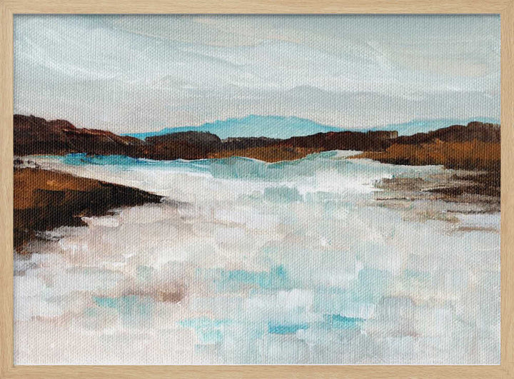 "Misty Mountain Waters" by Nikita Jariwala — Landscape Wall Art