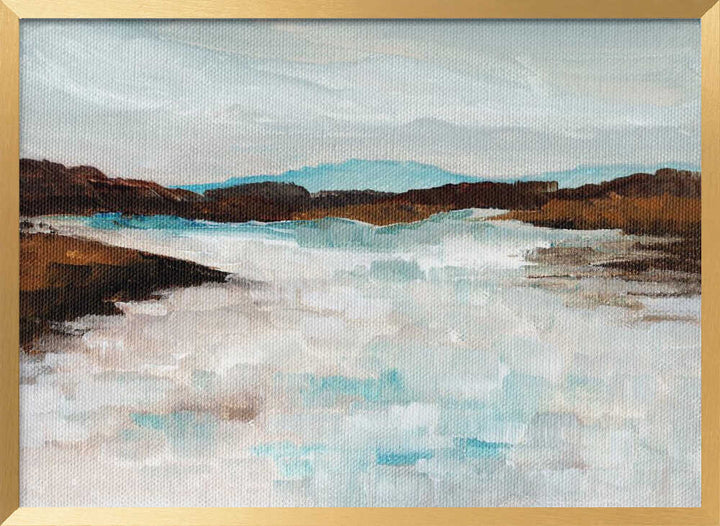 "Misty Mountain Waters" by Nikita Jariwala — Landscape Wall Art