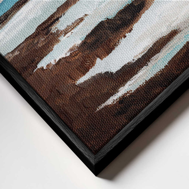 "Abstract Winter River" by Nikita Jariwala — Landscape Wall Art