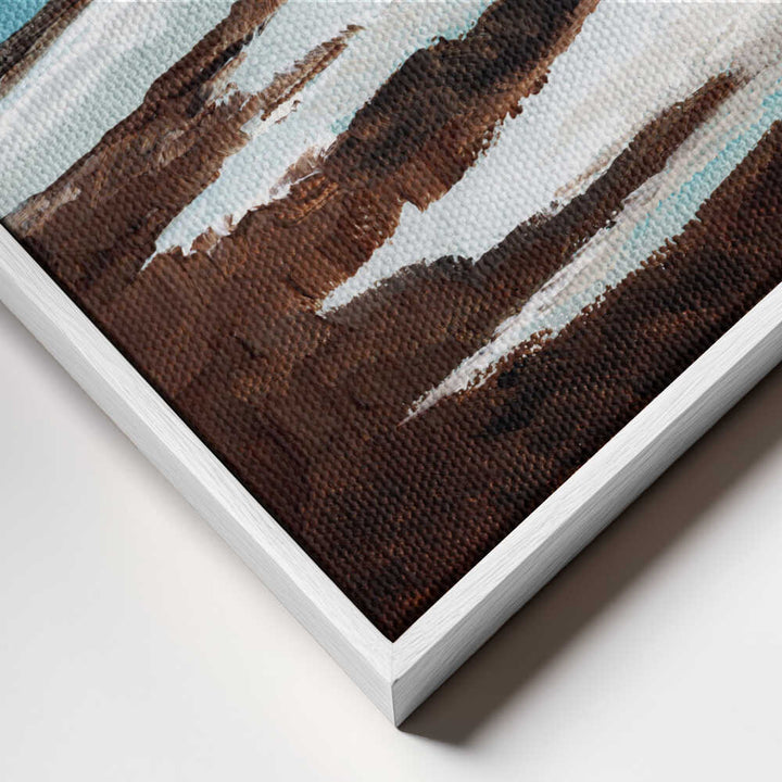 "Abstract Winter River" by Nikita Jariwala — Landscape Wall Art