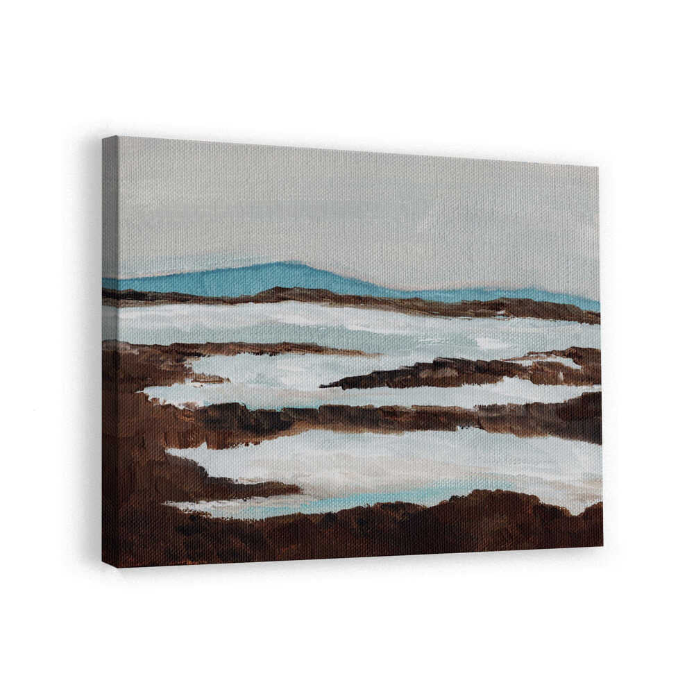 "Abstract Winter River" by Nikita Jariwala — Landscape Wall Art