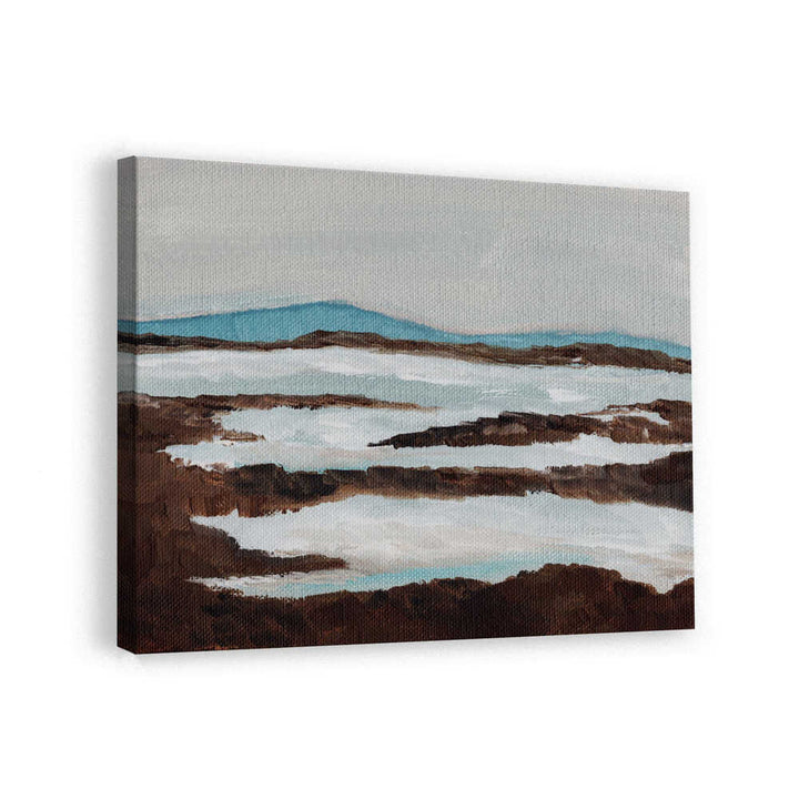 "Abstract Winter River" by Nikita Jariwala — Landscape Wall Art