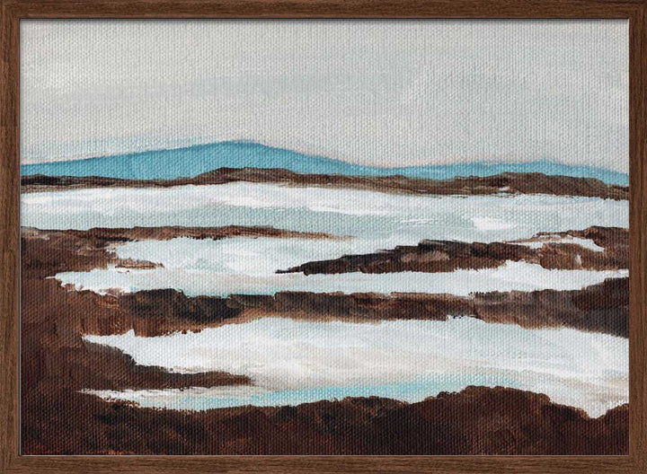 "Abstract Winter River" by Nikita Jariwala — Landscape Wall Art