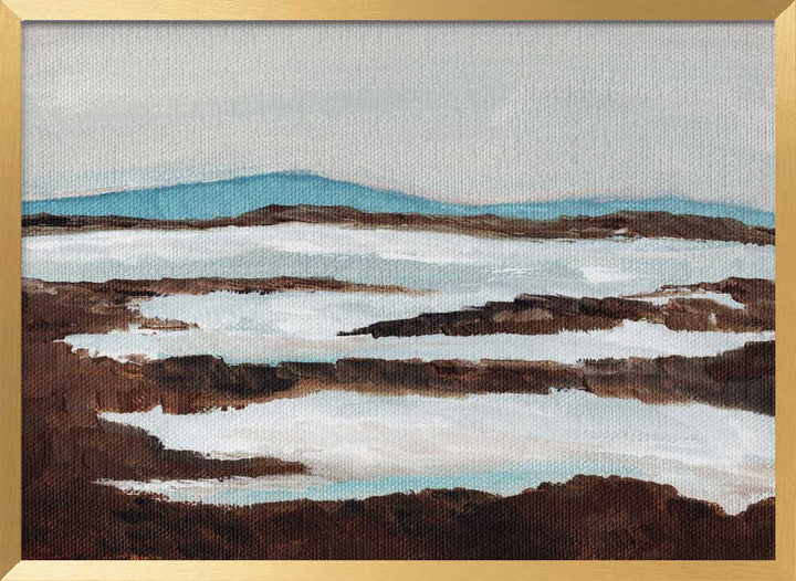 "Abstract Winter River" by Nikita Jariwala — Landscape Wall Art