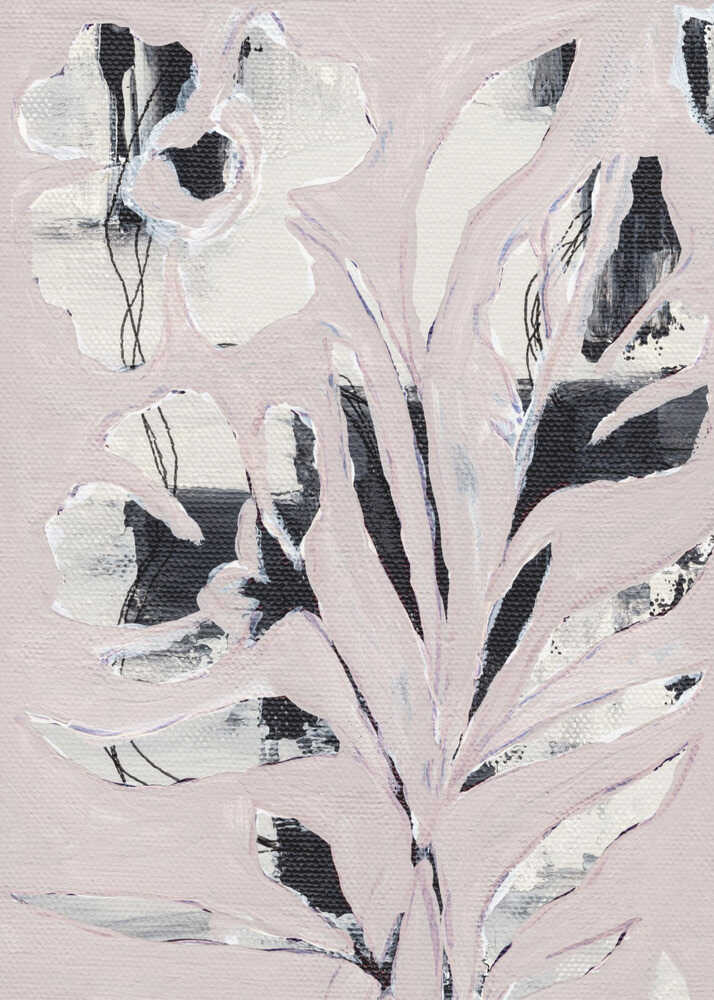 "Modern Pink Floral" by Nikita Jariwala — Botanical Wall Art
