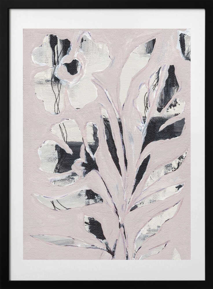 "Modern Pink Floral" by Nikita Jariwala — Botanical Wall Art