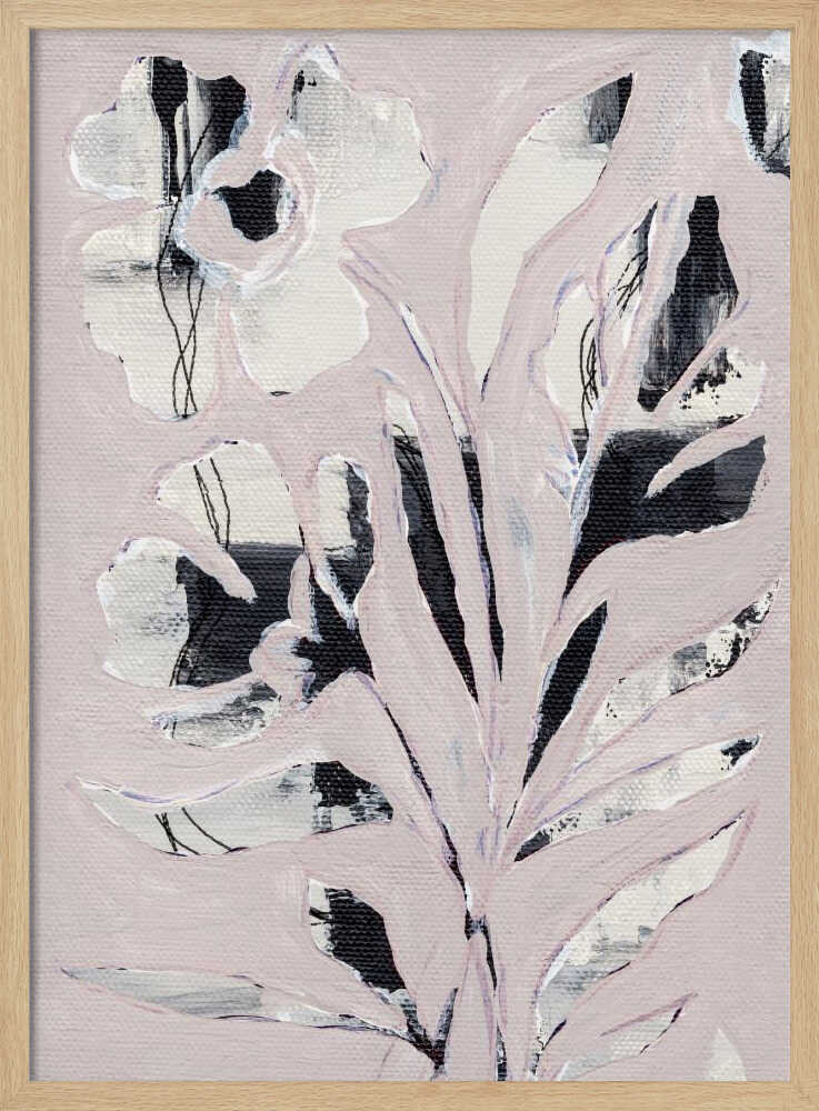 "Modern Pink Floral" by Nikita Jariwala — Botanical Wall Art