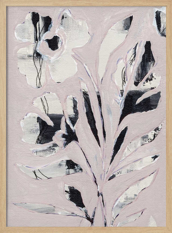"Modern Pink Floral" by Nikita Jariwala — Botanical Wall Art