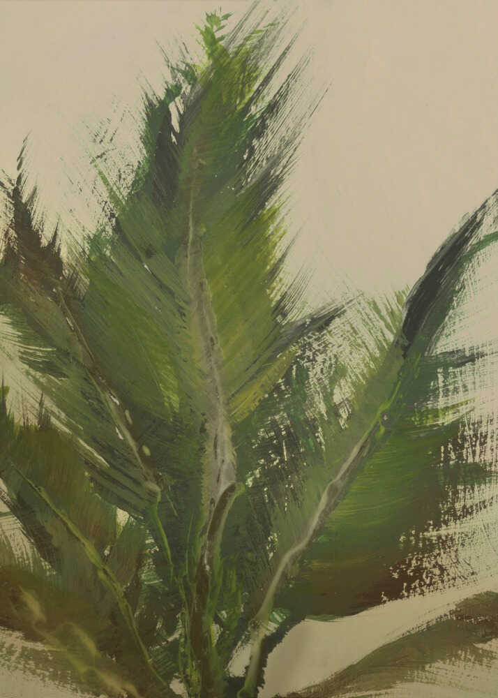 "Verdant Strokes" by Dan Hobday — Botanical Wall Art