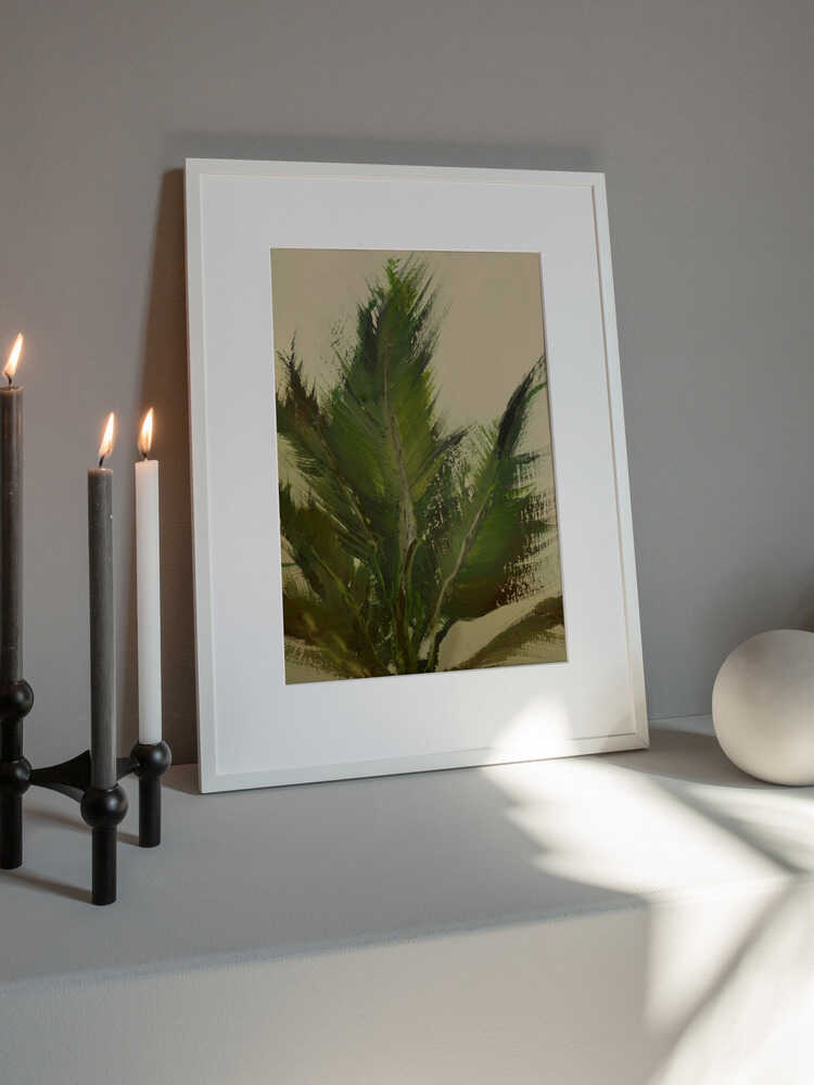 "Verdant Strokes" by Dan Hobday — Botanical Wall Art
