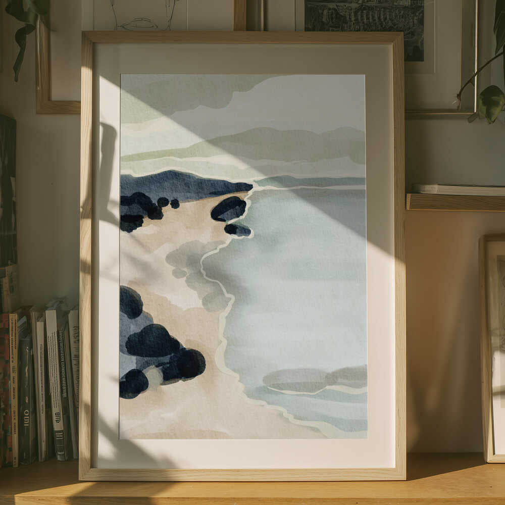 "Coastal Serenity" by Nikita Jariwala — Coastal Wall Art
