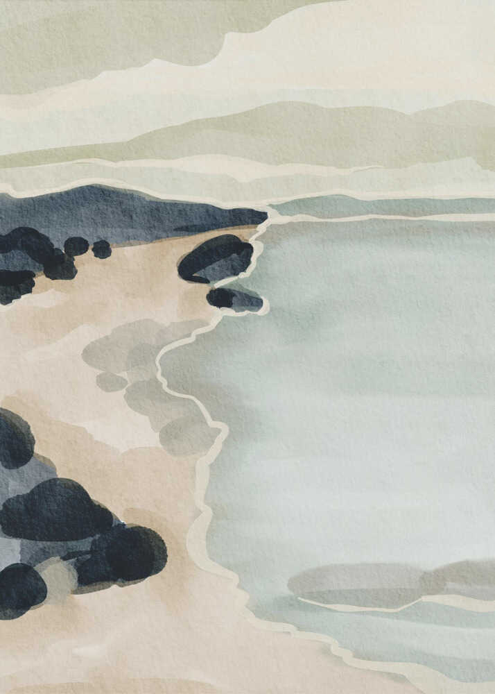 "Coastal Serenity" by Nikita Jariwala — Coastal Wall Art