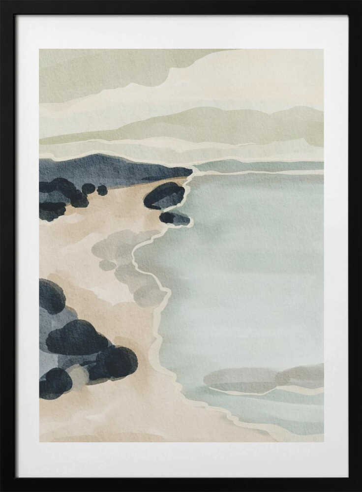 "Coastal Serenity" by Nikita Jariwala — Coastal Wall Art