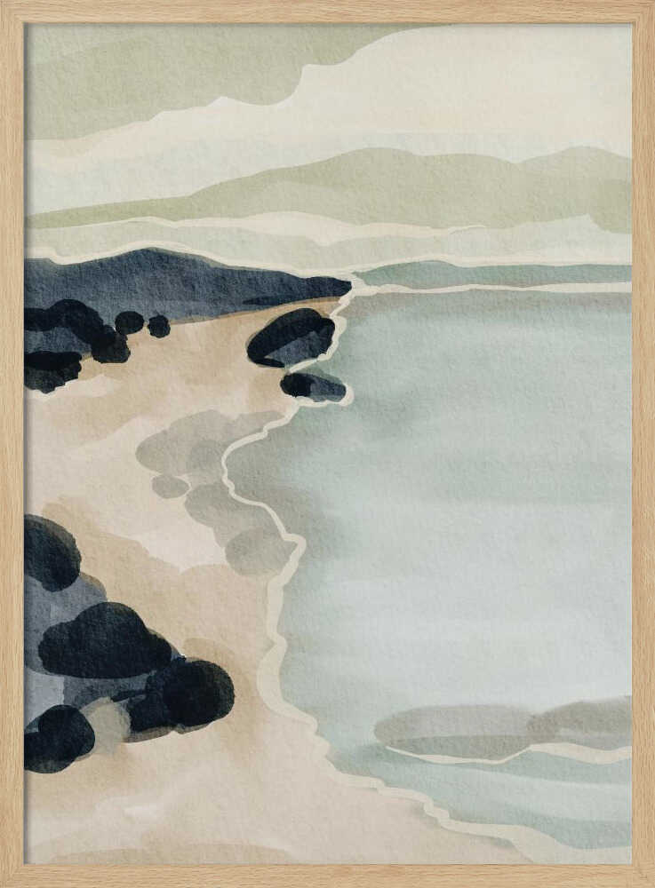 "Coastal Serenity" by Nikita Jariwala — Coastal Wall Art