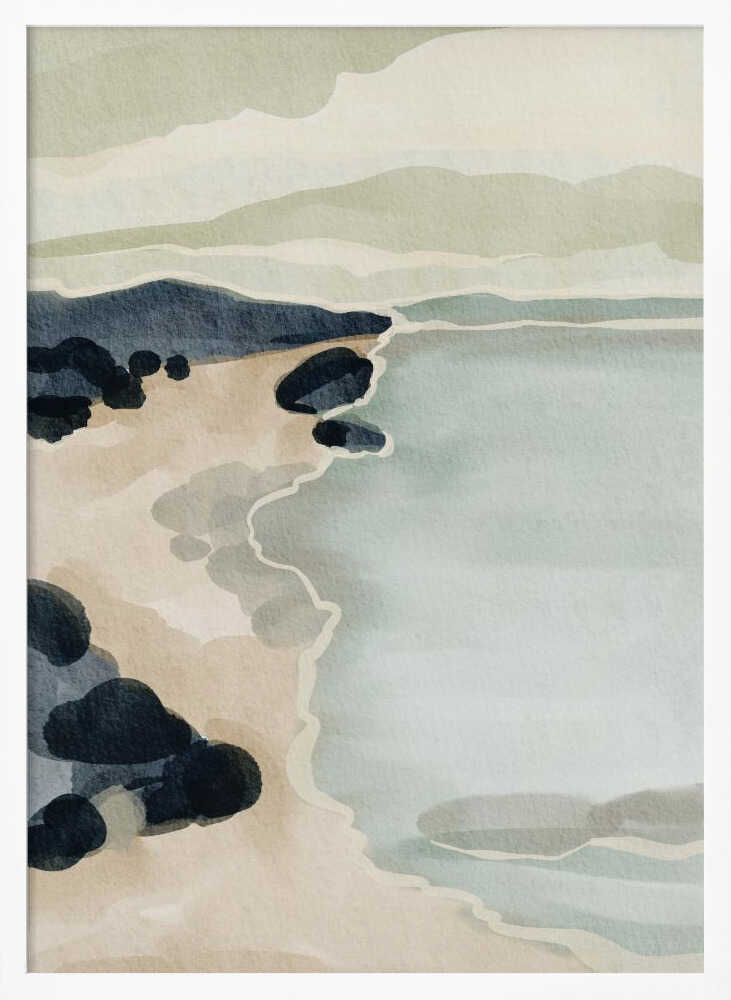"Coastal Serenity" by Nikita Jariwala — Coastal Wall Art