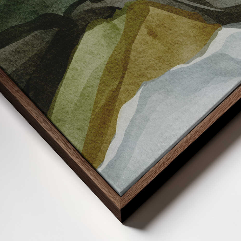 "Serene Green Landscape" by Nikita Jariwala — Landscape Wall Art