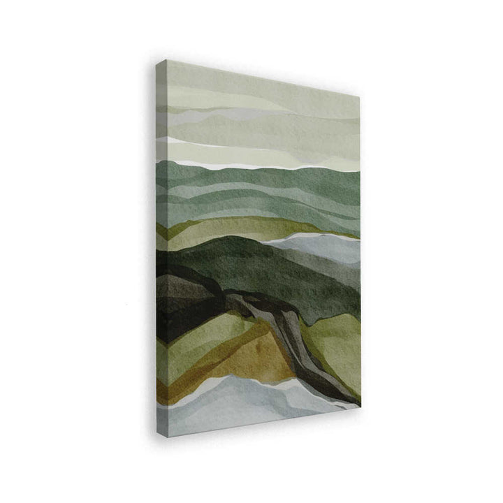 "Serene Green Landscape" by Nikita Jariwala — Landscape Wall Art