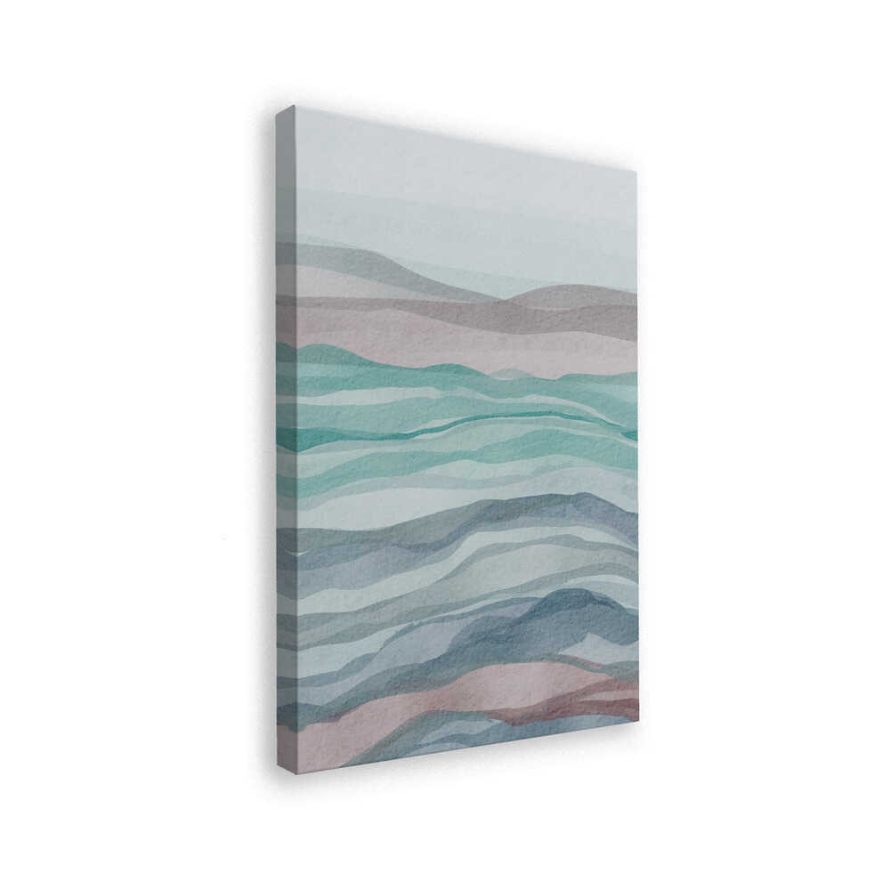 "Soft Layered Landscape" by Nikita Jariwala — Abstract Wall Art